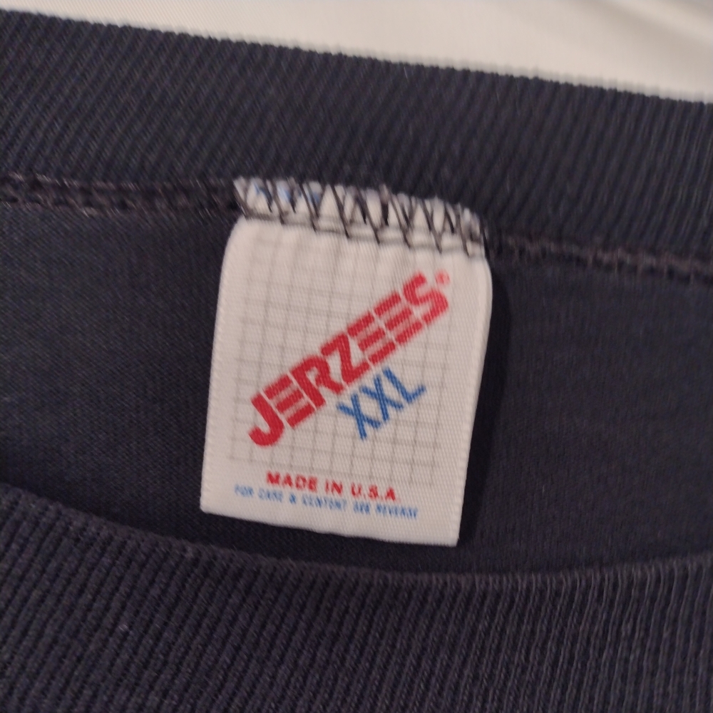 Vintage Jerzees Tag Single Stitch - Ken-Crest Black T… - Gem